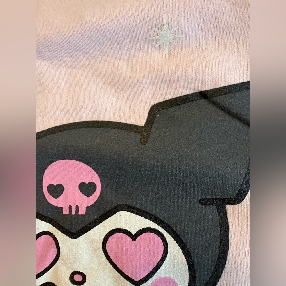 Sanrio Kuromi Pink Sweatshirt | Size Small | Cute Graphic Crewneck - Picture 9 of 9